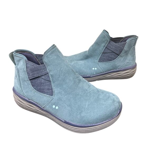 Ryka Women Size 6 Blue Noelle Blue Bootie Outdoor Slip on Winter Comfort Shoes - Picture 1 of 8